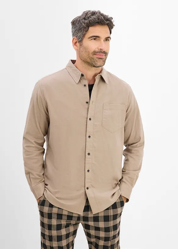 Flanellskjorte i 100% bomull og regular fit, bonprix