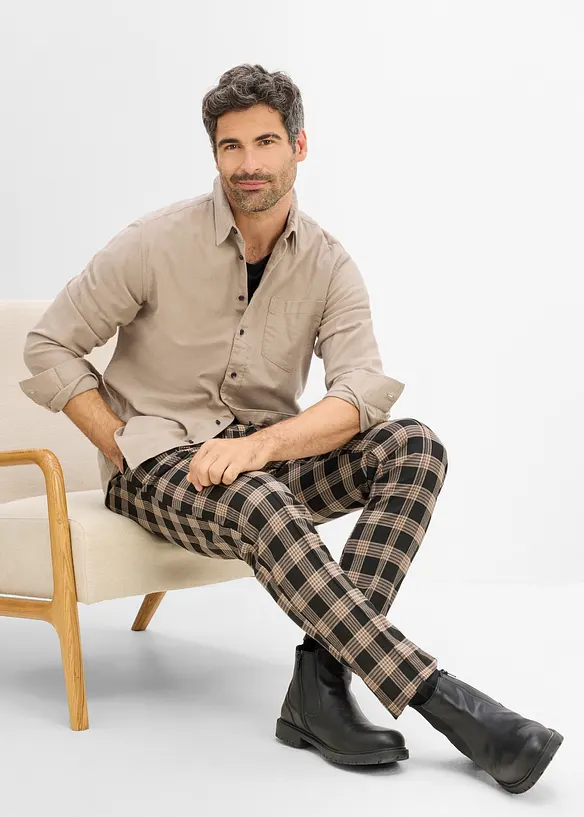 Flanellskjorte i 100% bomull og regular fit, bonprix