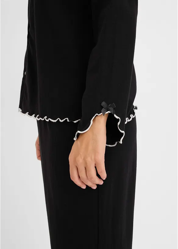 Pyjamas i myk, 100% bomull, bonprix