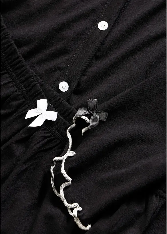Pyjamas i myk, 100% bomull, bonprix