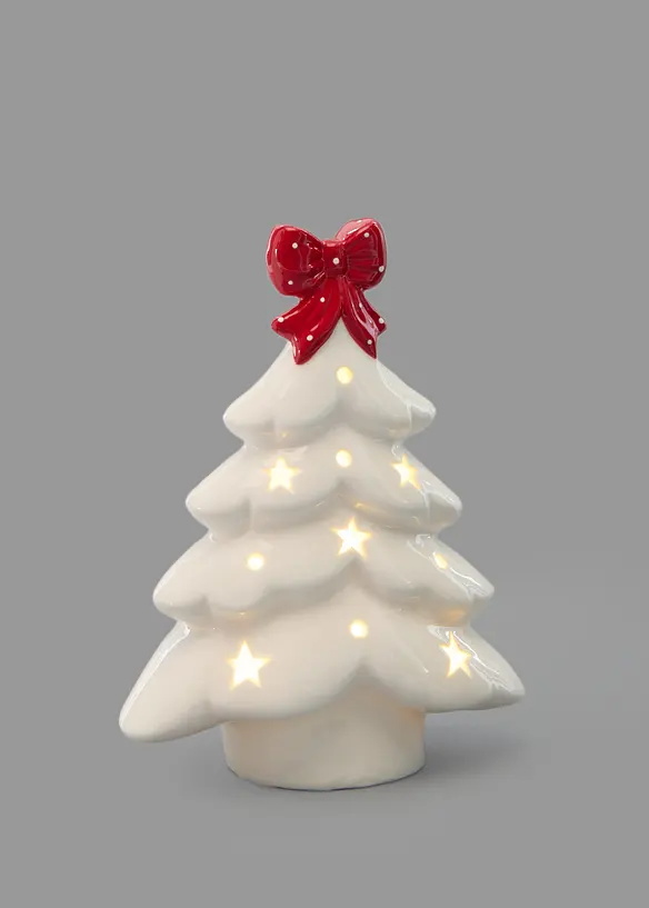LED-pyntefigur juletre med sl&oslash;yfe, bonprix