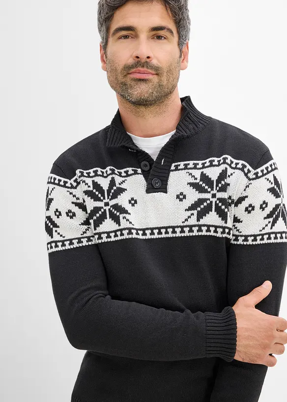 Genser i regular fit med koftem&oslash;nster, bonprix