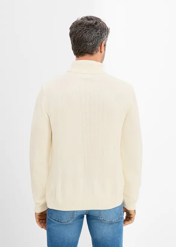 H&oslash;yhalset genser i regular fit, bonprix