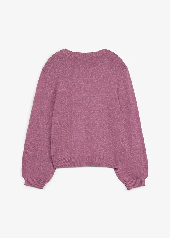 Grovstrikket genser med ull, bonprix