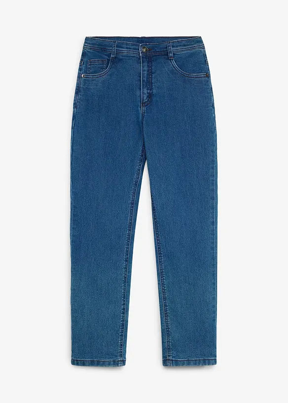 Regular fit jeans i denim med stretch og varmende jerseyf&ocirc;r, bonprix
