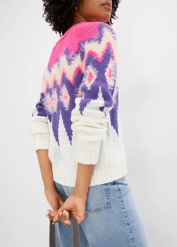 Grovstrikket Fair Isle-genser, bonprix
