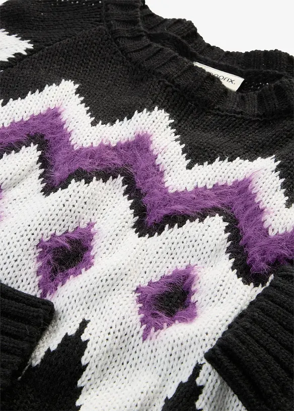 Grovstrikket Fair Isle-genser, bonprix