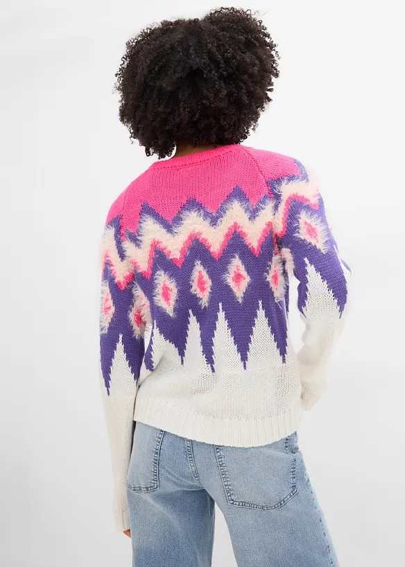 Grovstrikket Fair Isle-genser, bonprix