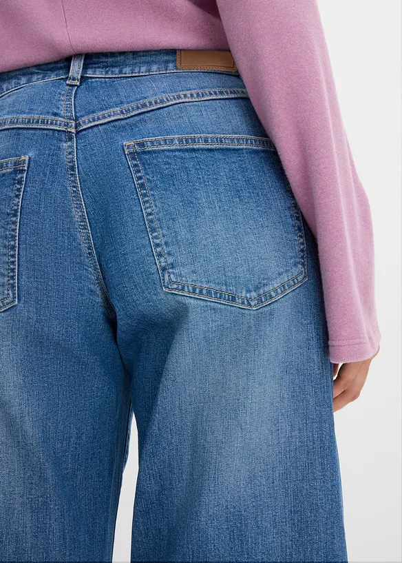 Barrel jeans mid waist, bonprix