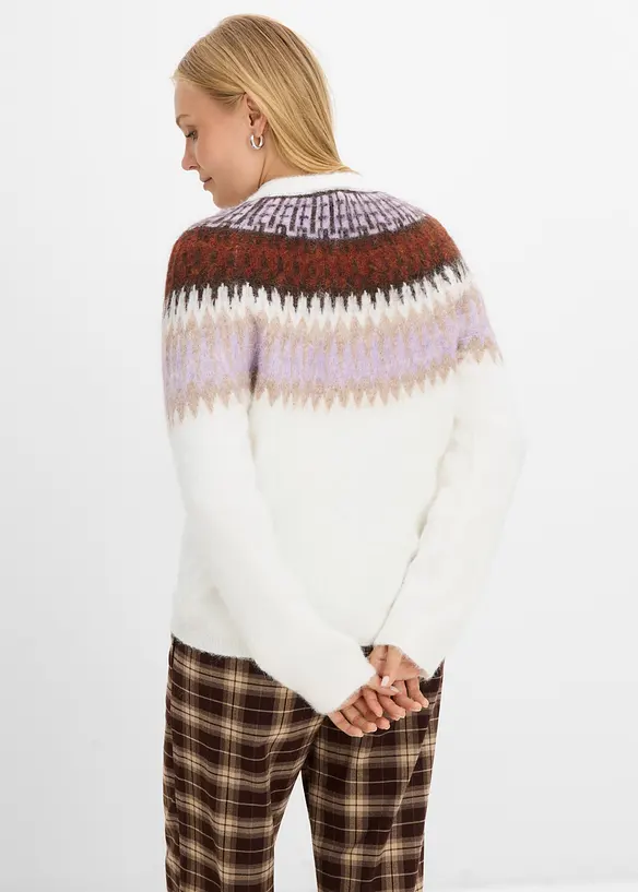 Cardigan med kofteinspirert m&oslash;nster, bonprix