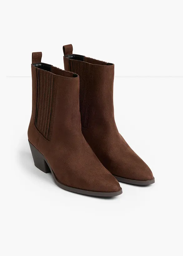 Cowboyboots med blokkh&aelig;l, bonprix