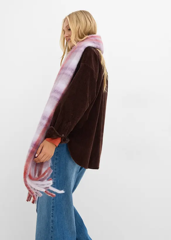 Oversized jakke i kordfl&oslash;yel av bomullsmiks, bonprix