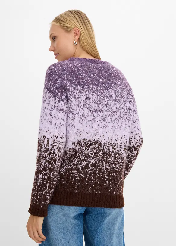 Genser i fluffy, myk strikk, bonprix