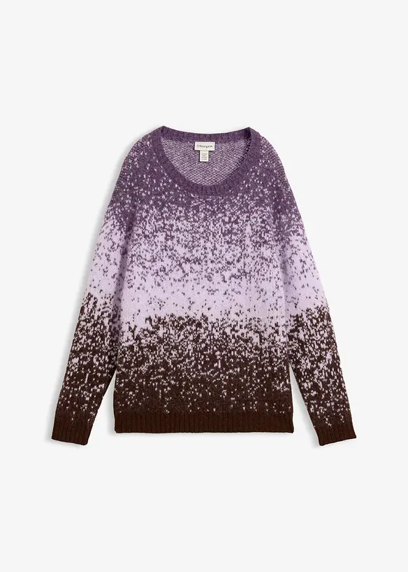 Genser i fluffy, myk strikk, bonprix
