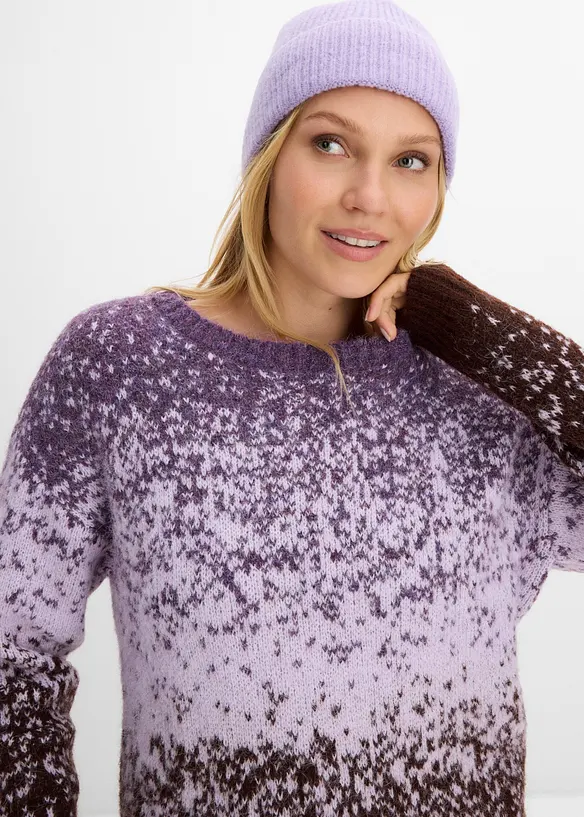 Genser i fluffy, myk strikk, bonprix