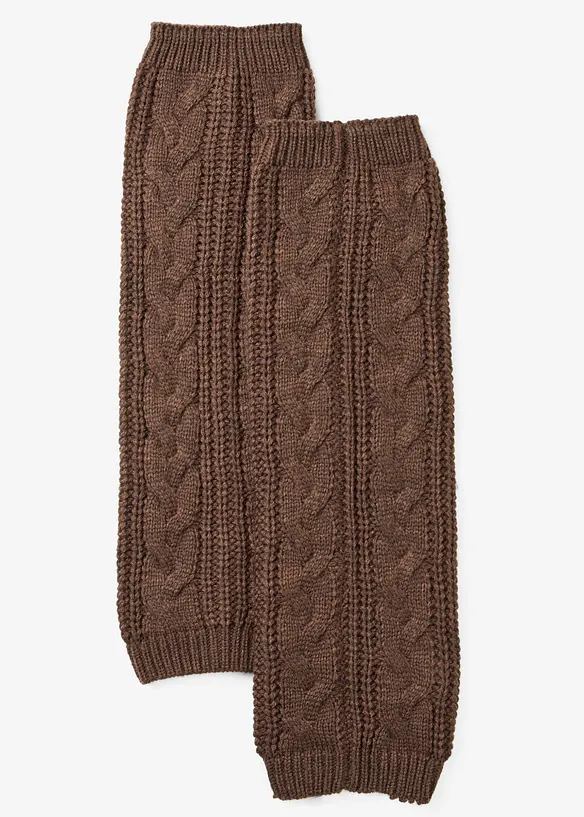 Leggvarmere med flettem&oslash;nster, bonprix