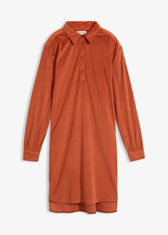 Oversized kjole i kordfl&oslash;yel, bonprix