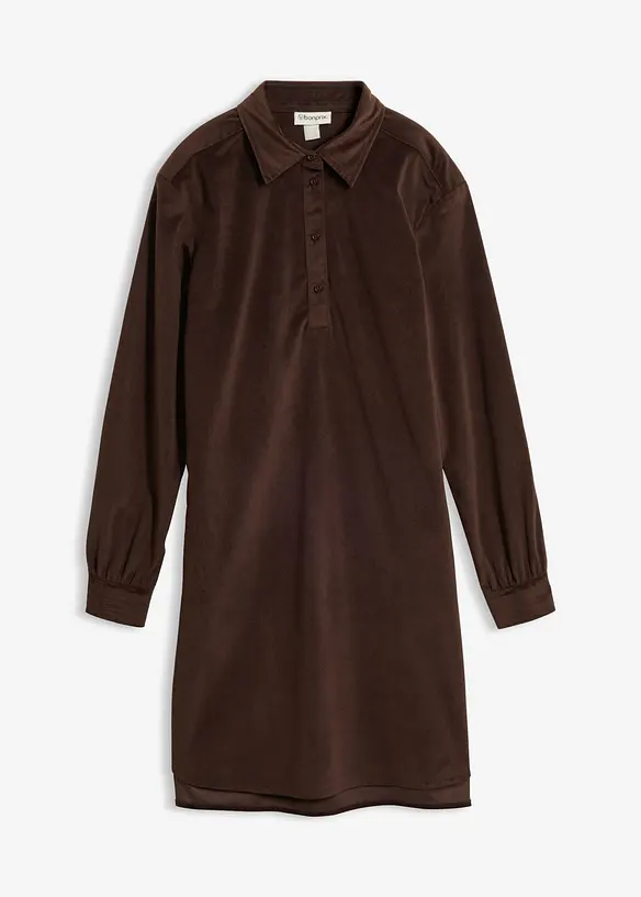 Oversized kjole i kordfl&oslash;yel, bonprix