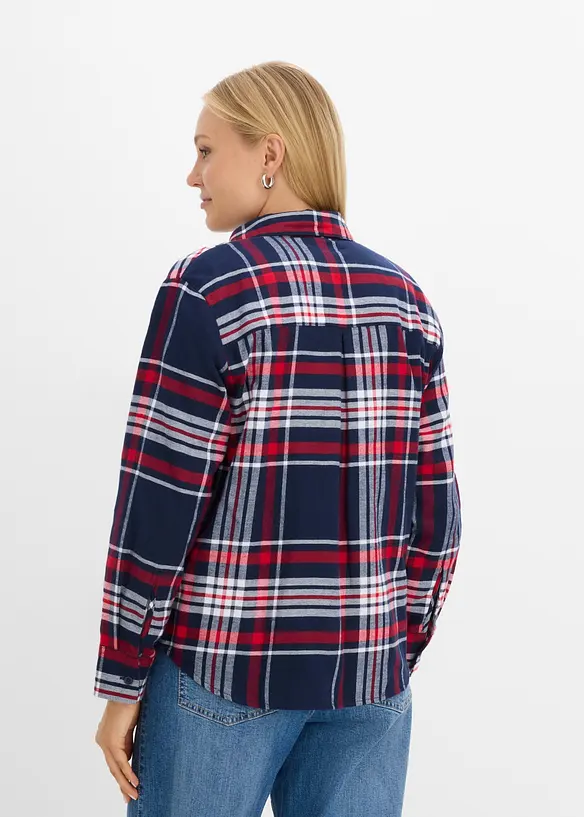 Flanellskjorte i 100% &oslash;kologisk bomull, bonprix