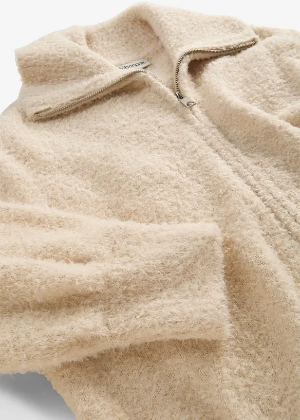 Cardigan i boucl&eacute;, bonprix