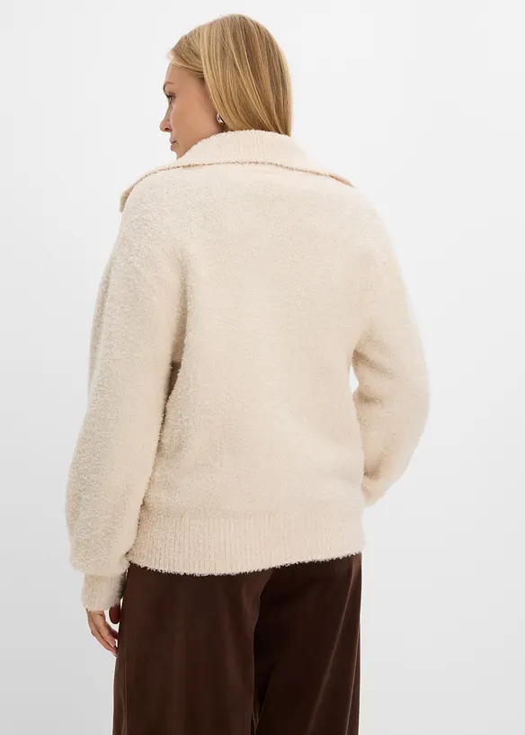 Cardigan i boucl&eacute;, bonprix