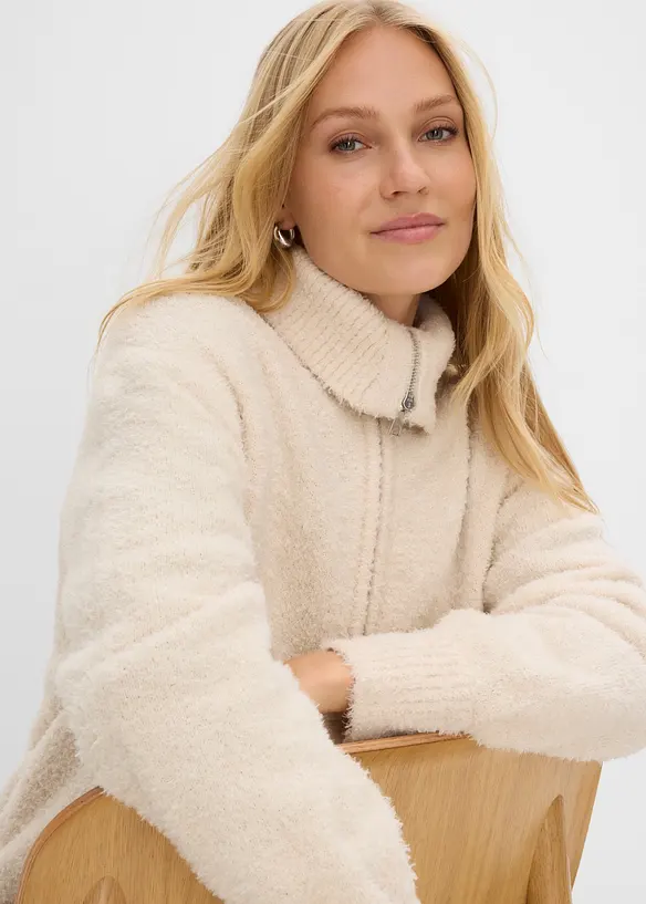 Cardigan i boucl&eacute;, bonprix
