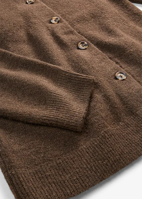 Cardigan med p&aring;satt skjerf, bonprix