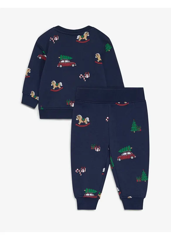Sweatshirt og bukse i 100% &oslash;kologisk bomull, bonprix