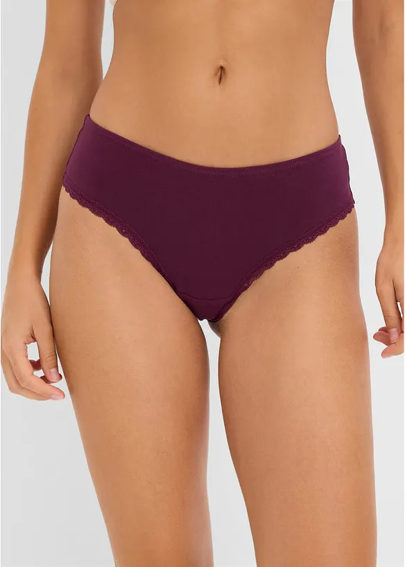 Brasiliansk truse i &oslash;kologisk bomull (7-pack), bonprix