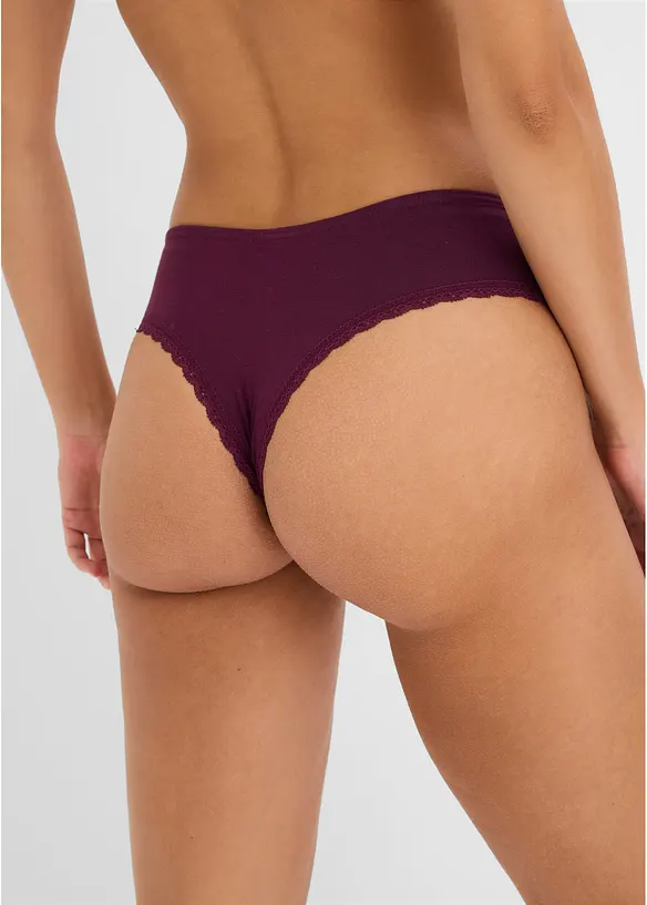 Brasiliansk truse i &oslash;kologisk bomull (7-pack), bonprix