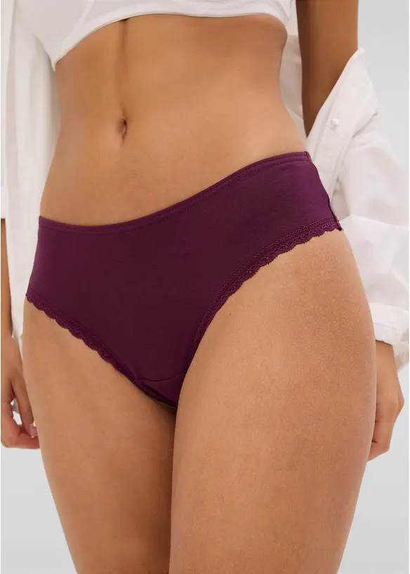 Brasiliansk truse i &oslash;kologisk bomull (7-pack), bonprix