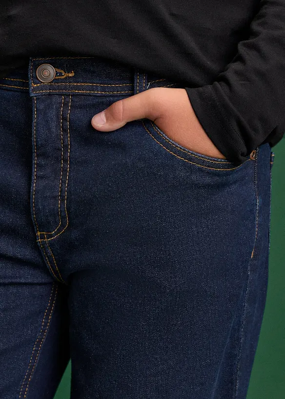 Regular Fit termojeans med jerseyf&ocirc;r, Straight, bonprix