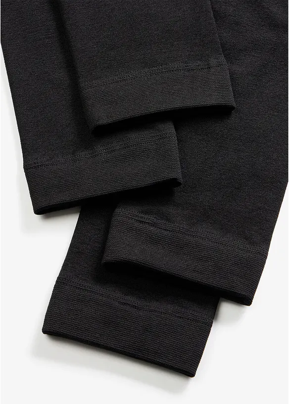 Varmende leggings med myk fleece 140 DEN (2-pack), bonprix