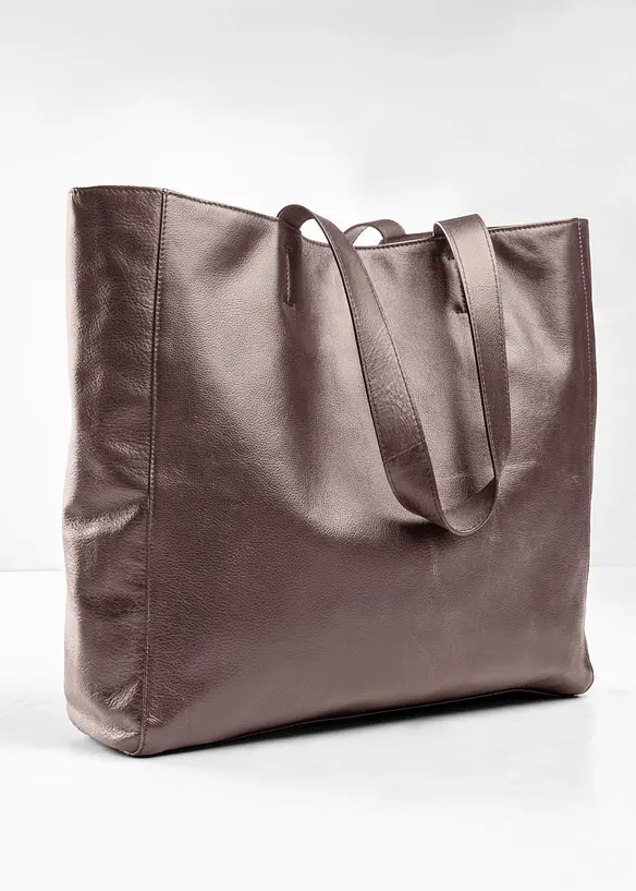 XXL-shopper i skinn, bonprix
