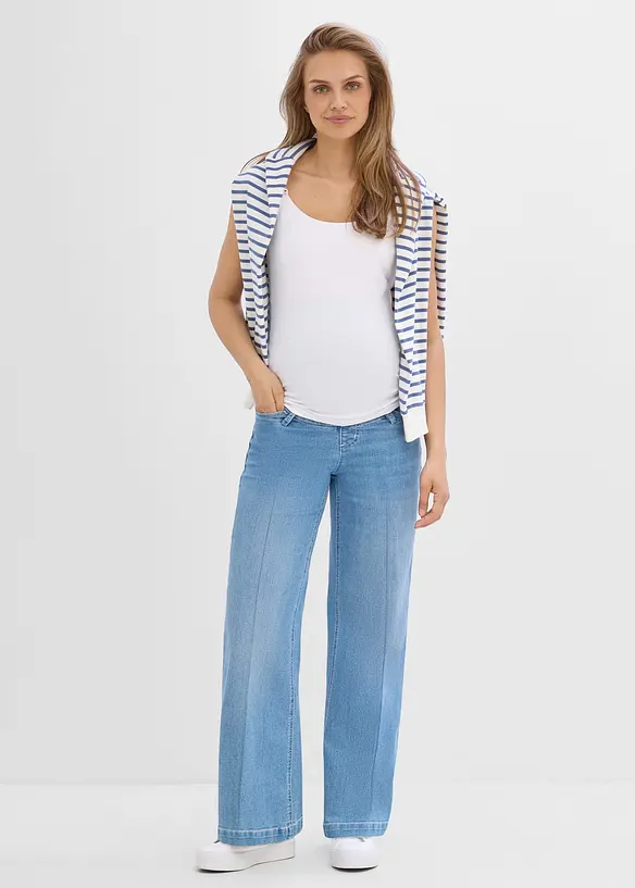 Mama jeans i elastisk denim, Full length, bonprix