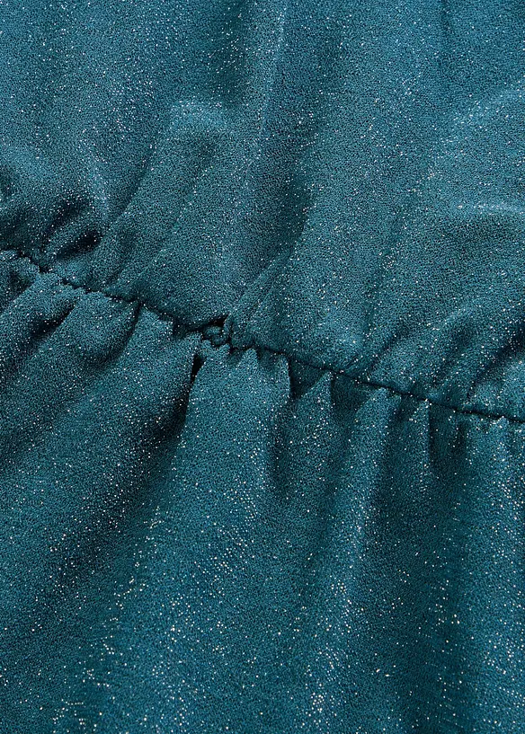 Glitterkjole i formstabilt interlockmateriale, bonprix