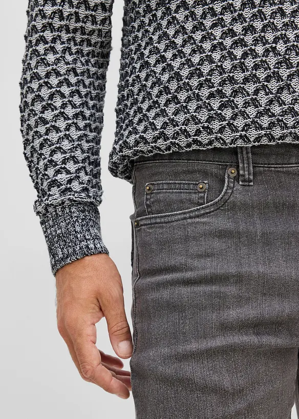 Half-zip-genser i regular fit, bonprix