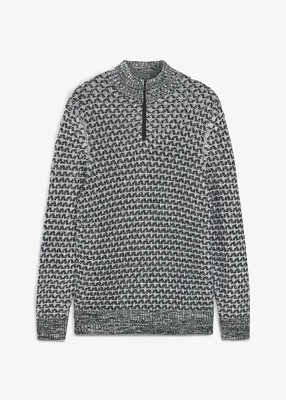 Half-zip-genser i regular fit, bonprix
