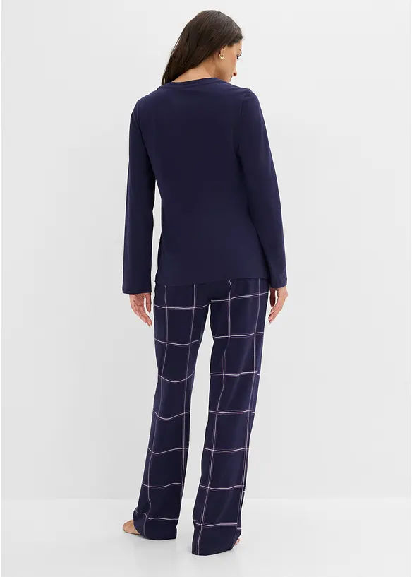 Pyjamas i myk bomull, leveres med gavepose, bonprix