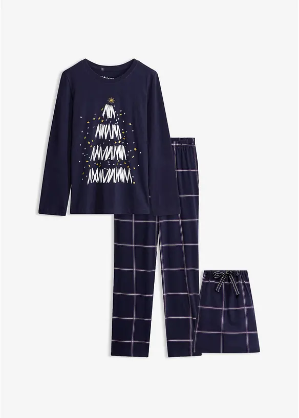 Pyjamas i myk bomull, leveres med gavepose, bonprix