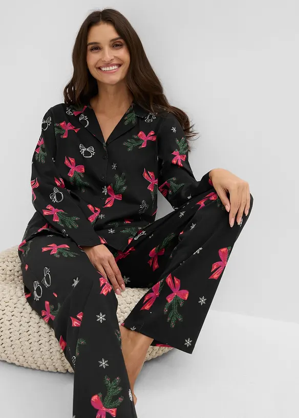 Pyjamas i 100% bomull, leveres med gavepose, bonprix