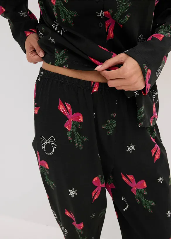 Pyjamas i 100% bomull, leveres med gavepose, bonprix