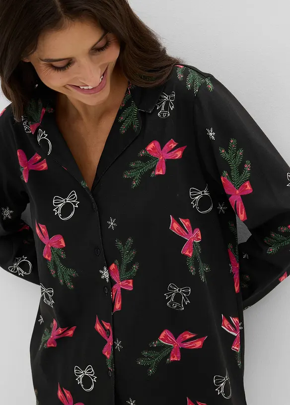 Pyjamas i 100% bomull, leveres med gavepose, bonprix