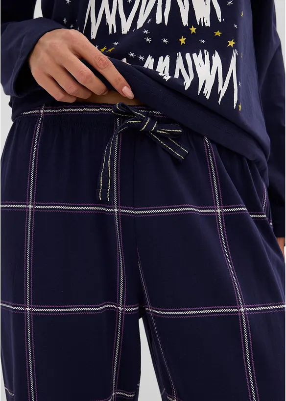 Pyjamas i myk bomull, leveres med gavepose, bonprix