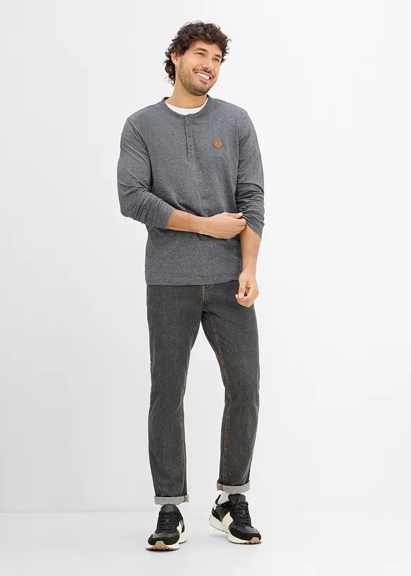 Langermet topp (2-pack), bonprix