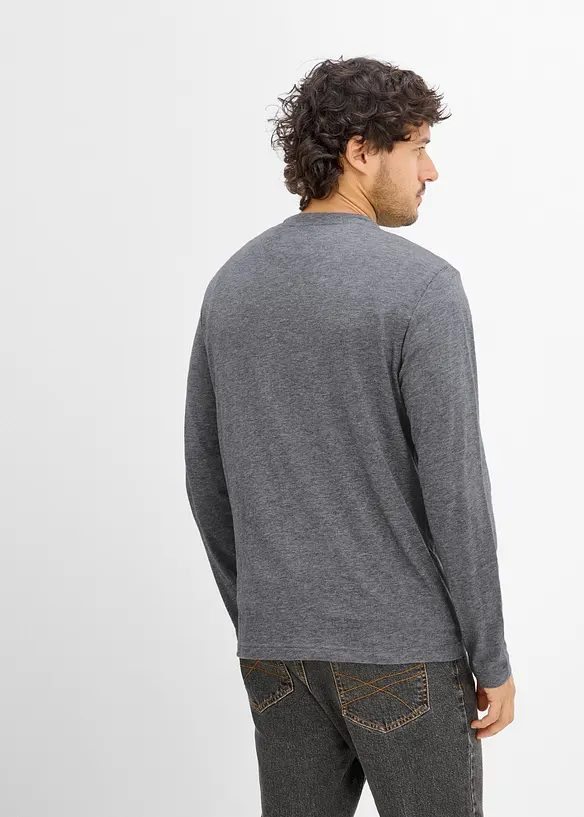 Langermet topp (2-pack), bonprix
