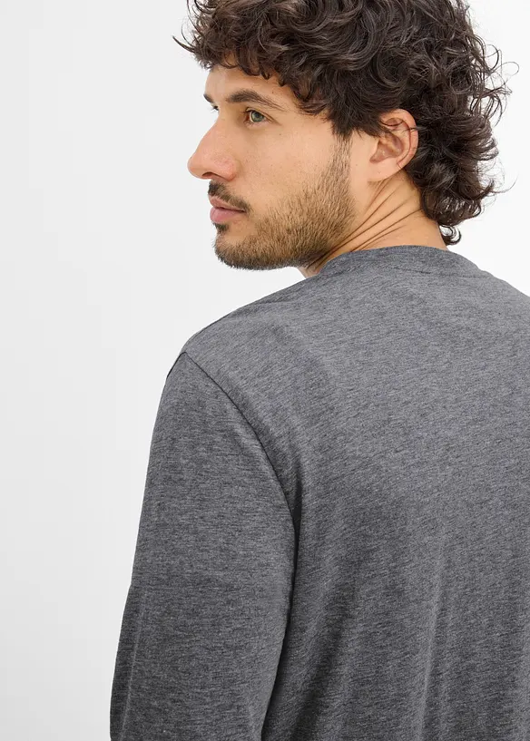 Langermet topp (2-pack), bonprix