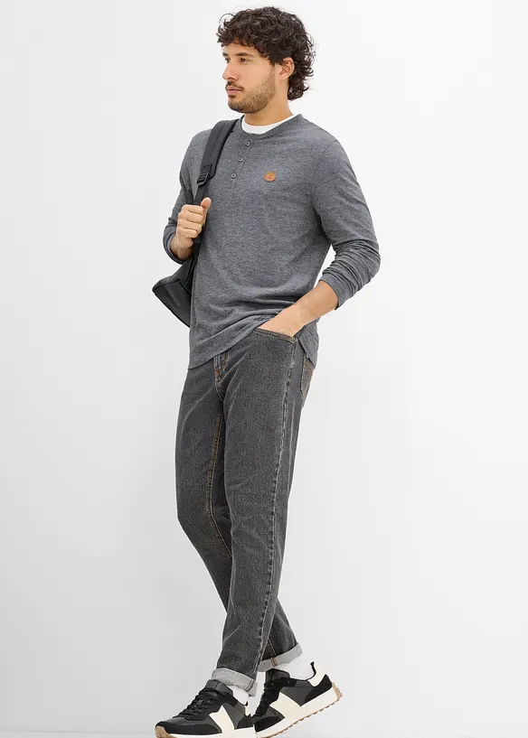 Langermet topp (2-pack), bonprix