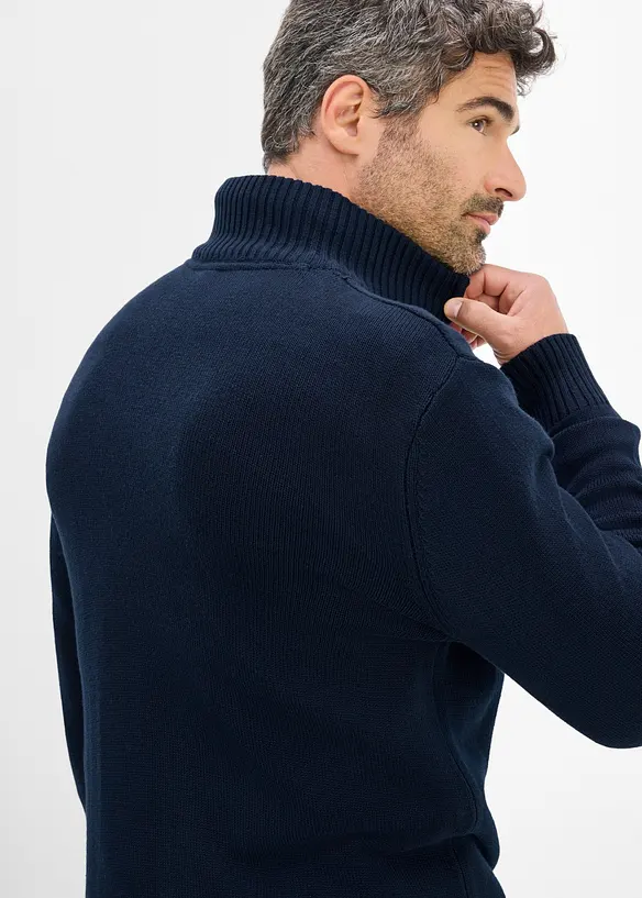 Half-zip-genser i regular fit, bonprix