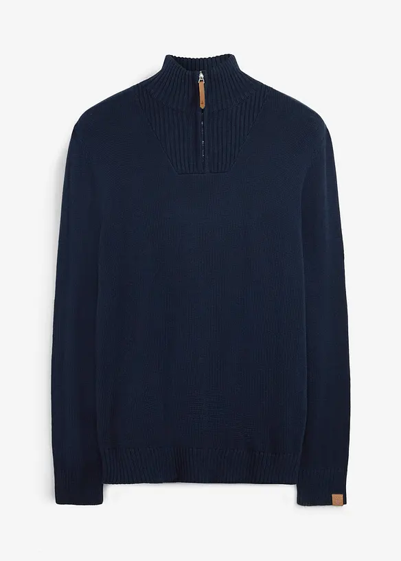 Half-zip-genser i regular fit, bonprix